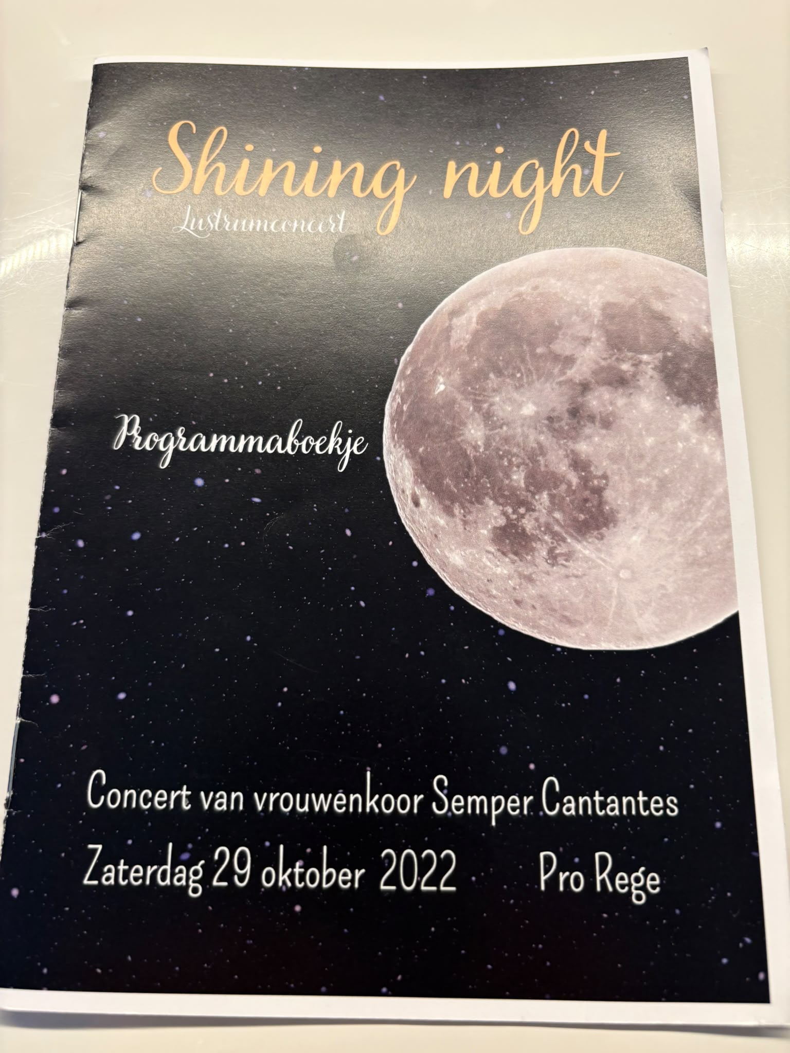 Programmaboekje van Shining night